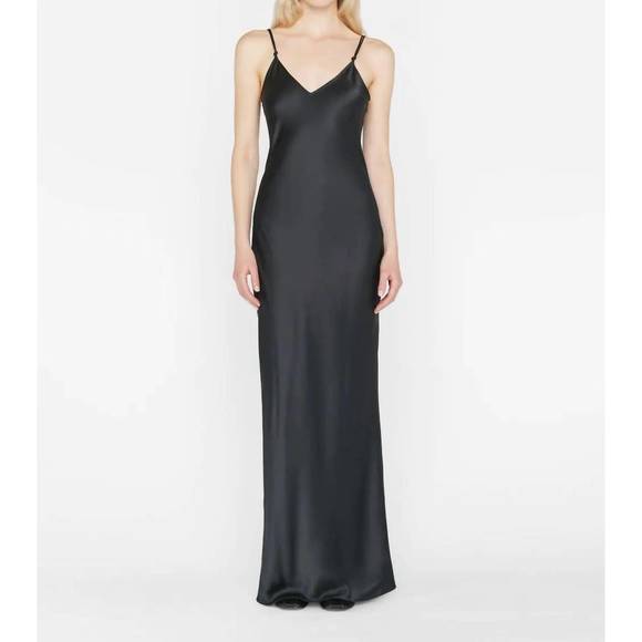 FRAME Dresses & Skirts - NEW FRAME v-neck cami dress in noir